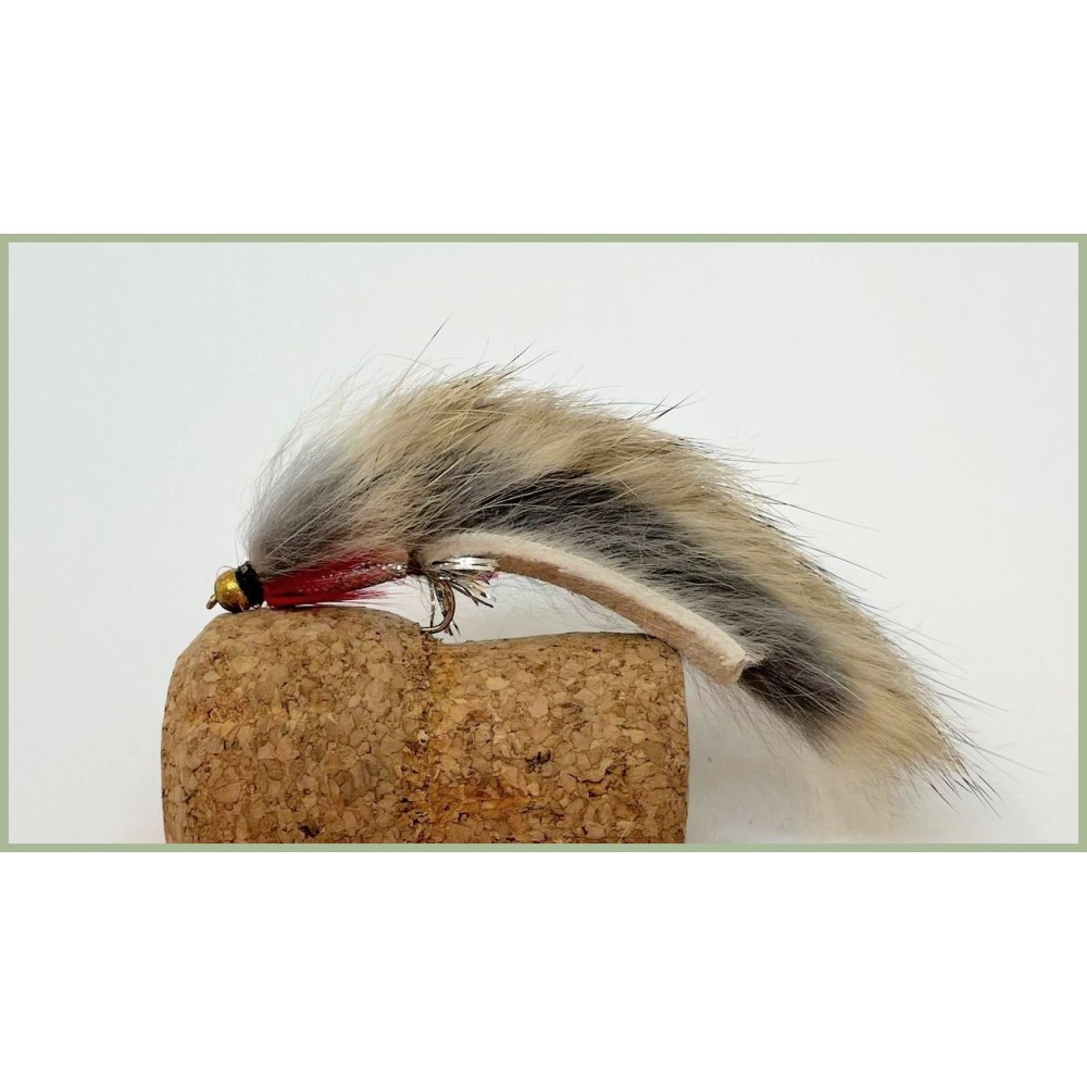Zonker Trout Flies – 6 White Goldhead Zonkers, Choice Of Sizes – Troutflies UK